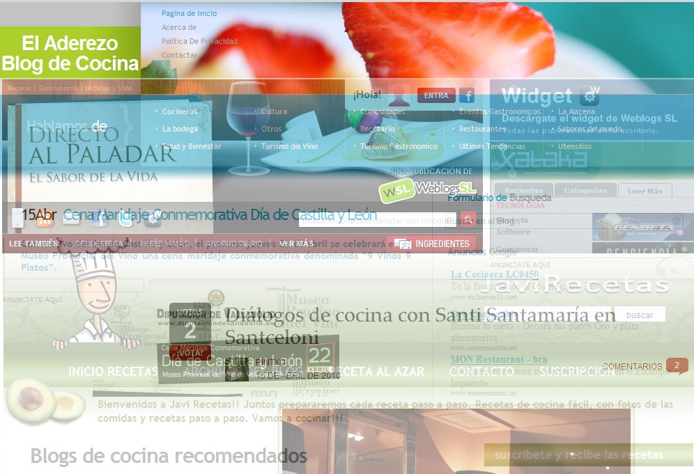 Blogs de Gastronomía, Cocina y Recetas